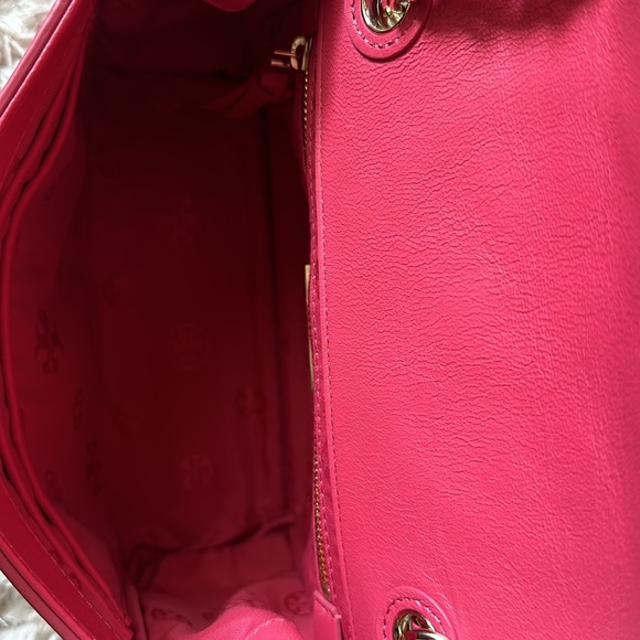 Tory Burch Fleming Medium Shoulder Bag Pink leather - Picture 13 of 13